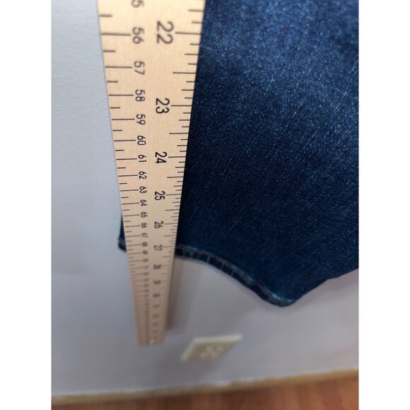 Free People Lace-Up Jeans With Back Pockets Dark Wash Denim Size 28‎ - Picture 6 of 9